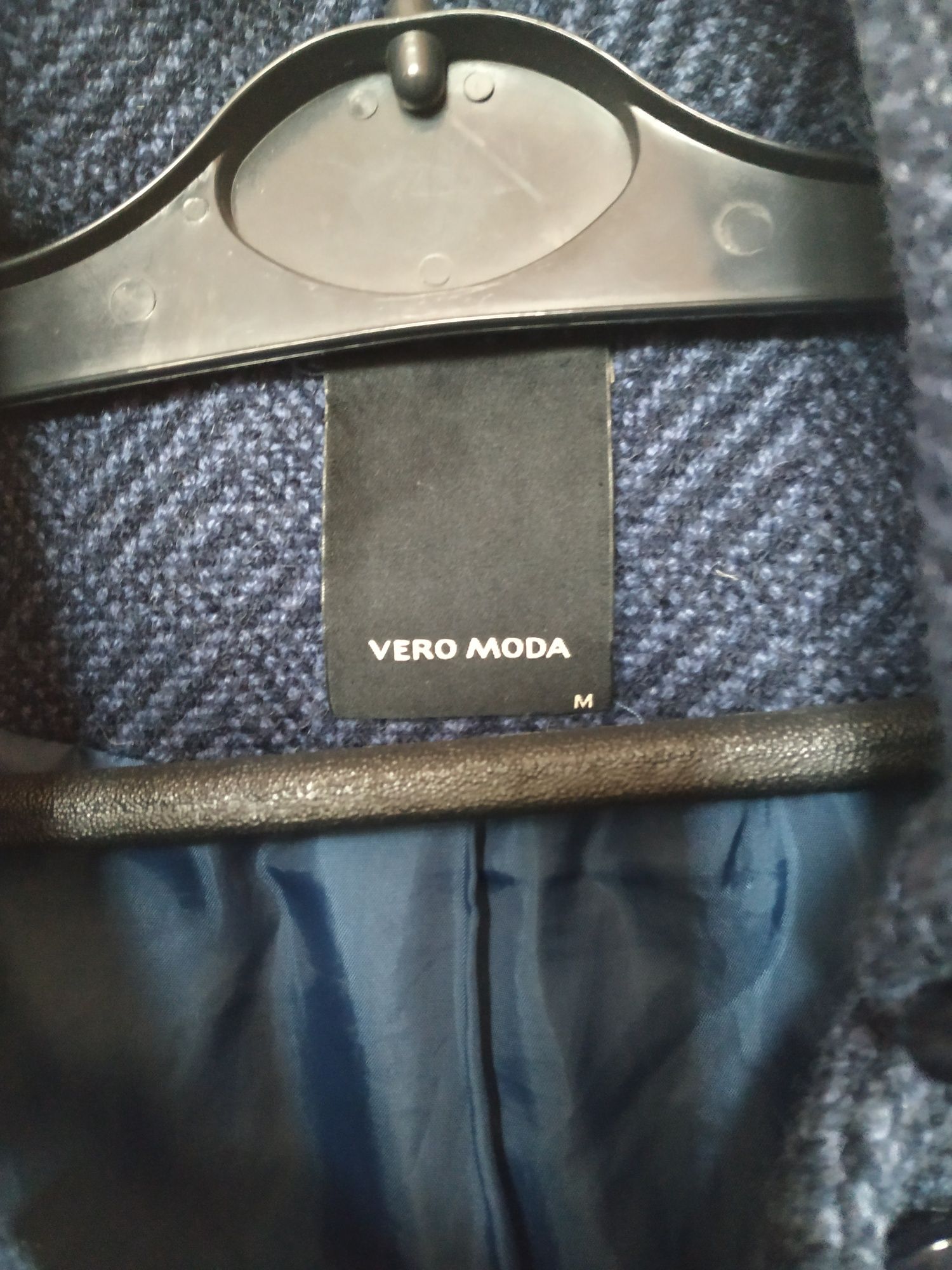 Vero Moda płaszcz S/M 36/38 wełna dwurzędowy