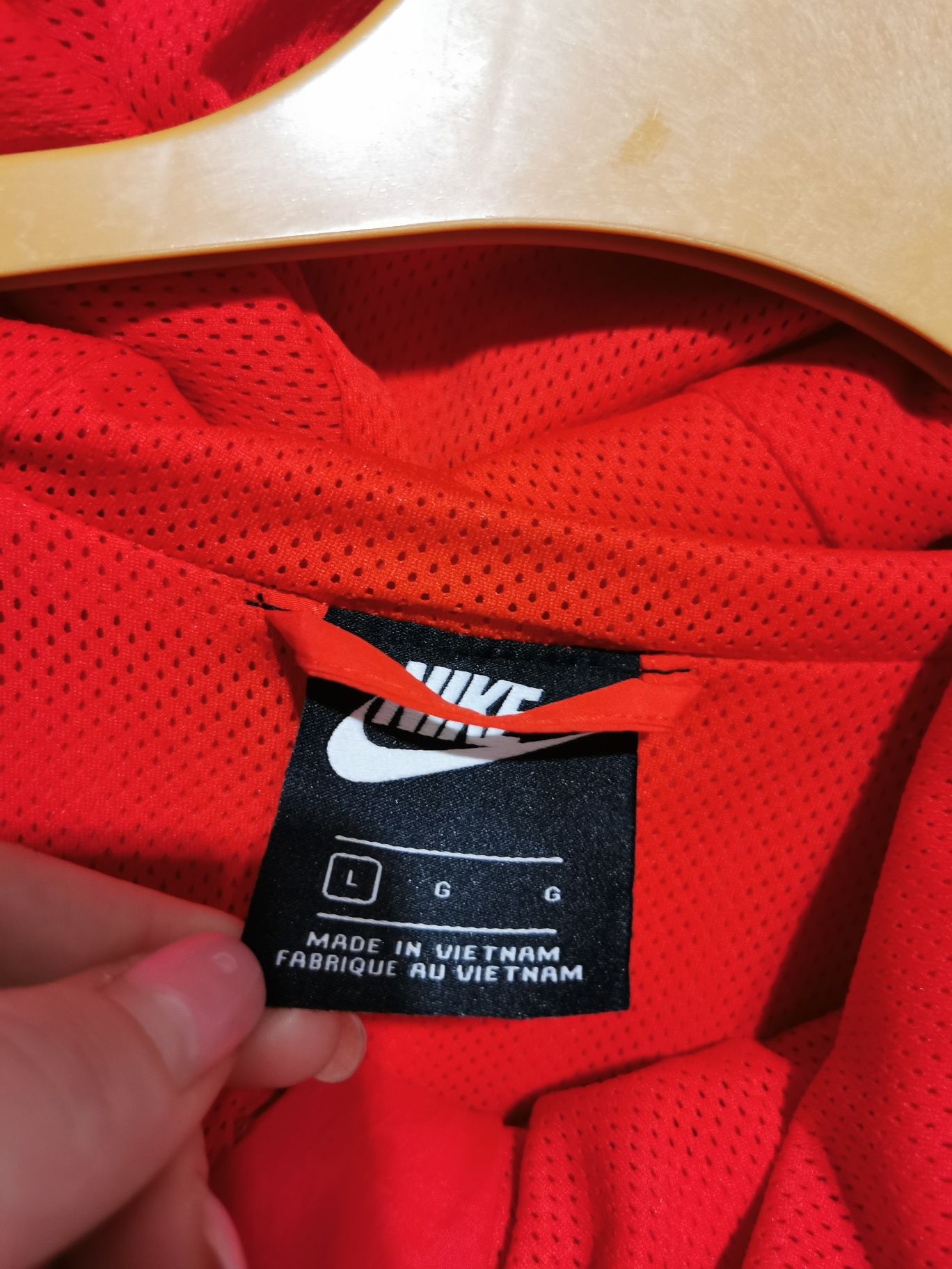 Nike Retro kurtka cienka lekka męska logowana L