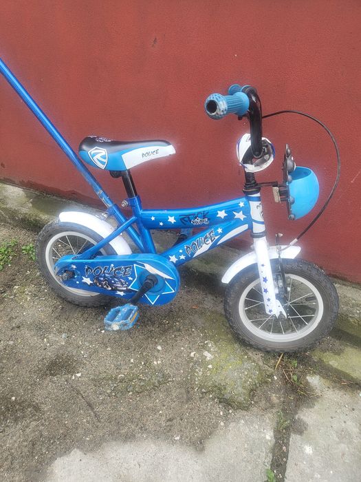 Rower rowerek 12 Rock Kids Police niebieski policyjny idealny do nauki