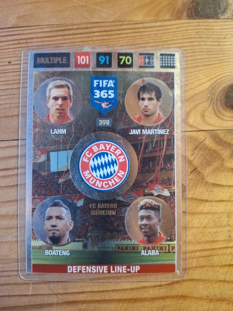 karta piłkarska z serii Panini FIFA 365 Adrenalyn XL.