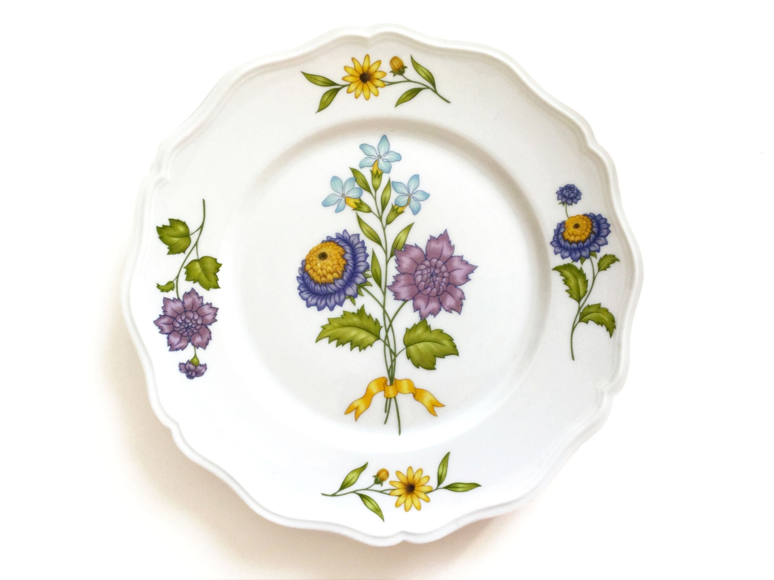 Prato decorativo Limoges Ceralene / 27 cm / padrão flores da primavera