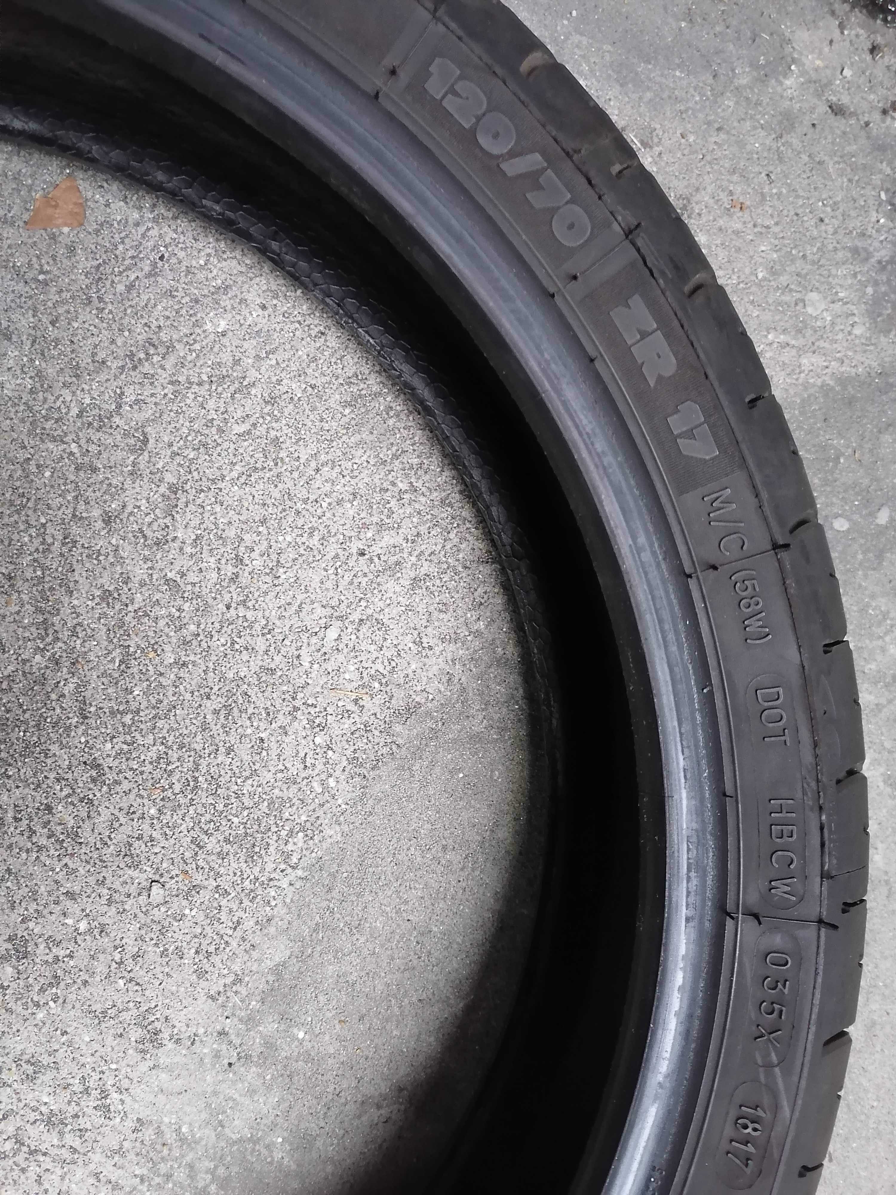 pneu michelin pilot road 4 120 /70  R17