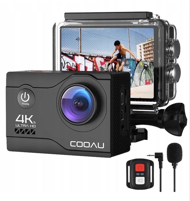 Kamera Sportowa 4K 20MP UHD WIFI Mikrofon Wodoodporna