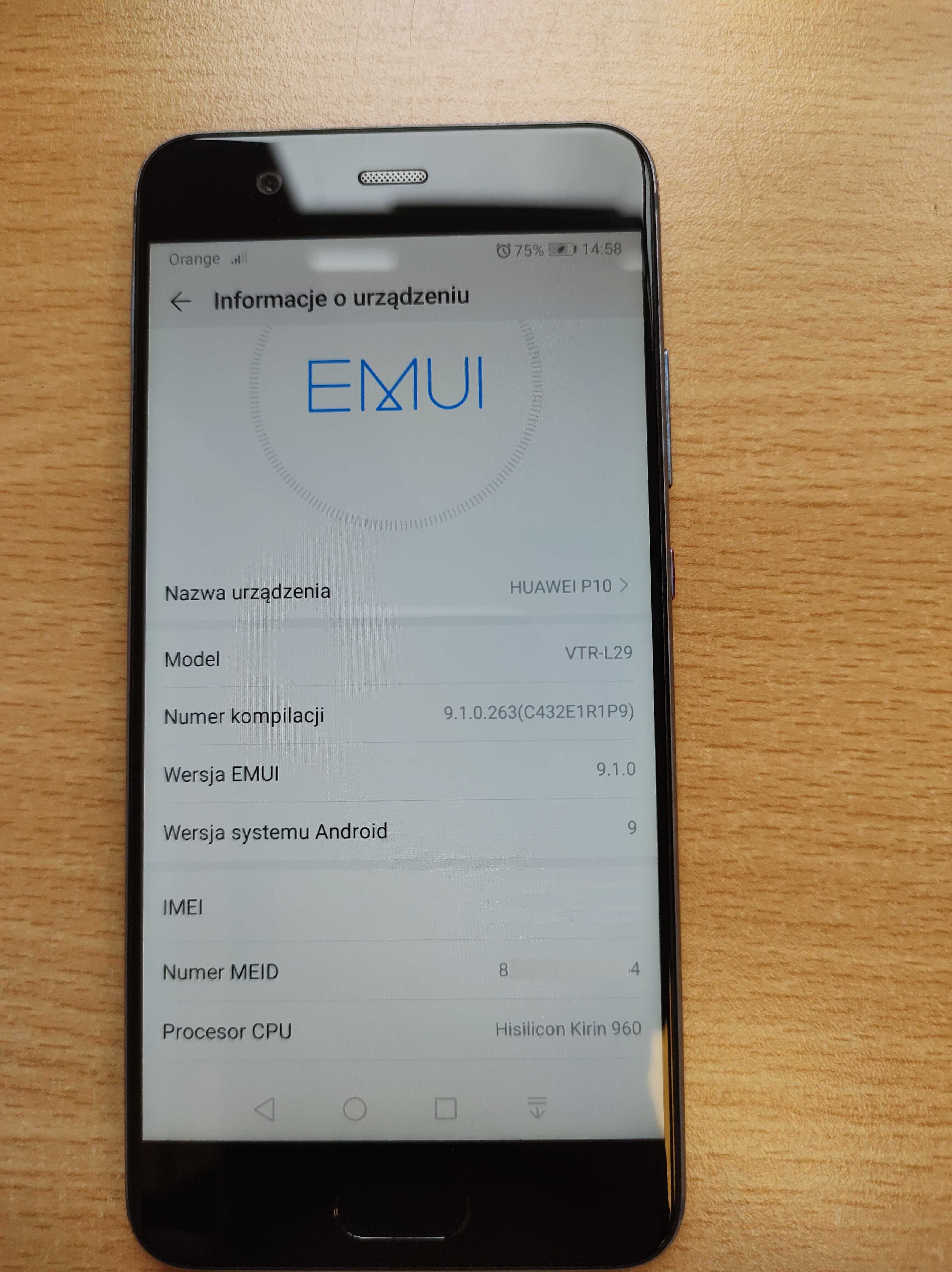 Huawei P10 Niebieski 5,1"  Dual SIM 64GB Android 9.0 NFC