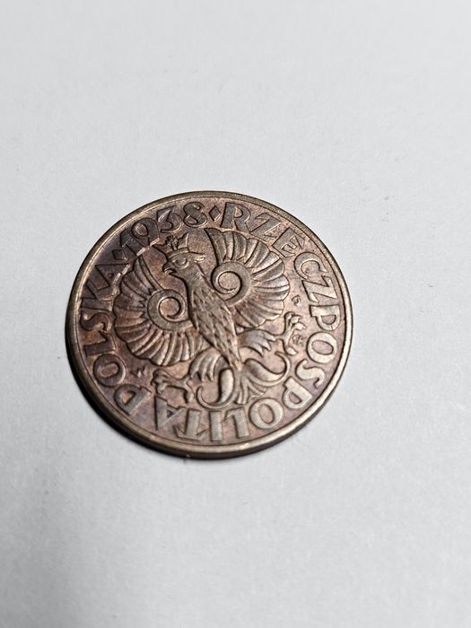 Moneta nr.33 nominał 5 groszy rok 1938 za 10 zł
