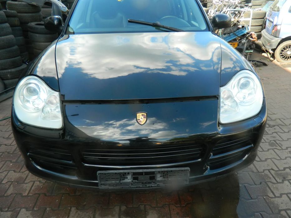 Porsche Cayenne I 3.2 Przód Kompletny Maska Zderzak Xenon Błotnik Pas Przedni - Czarny