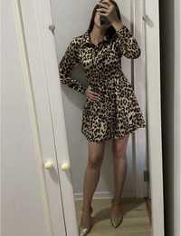 Сукня леопард леопардова сукня сорочка