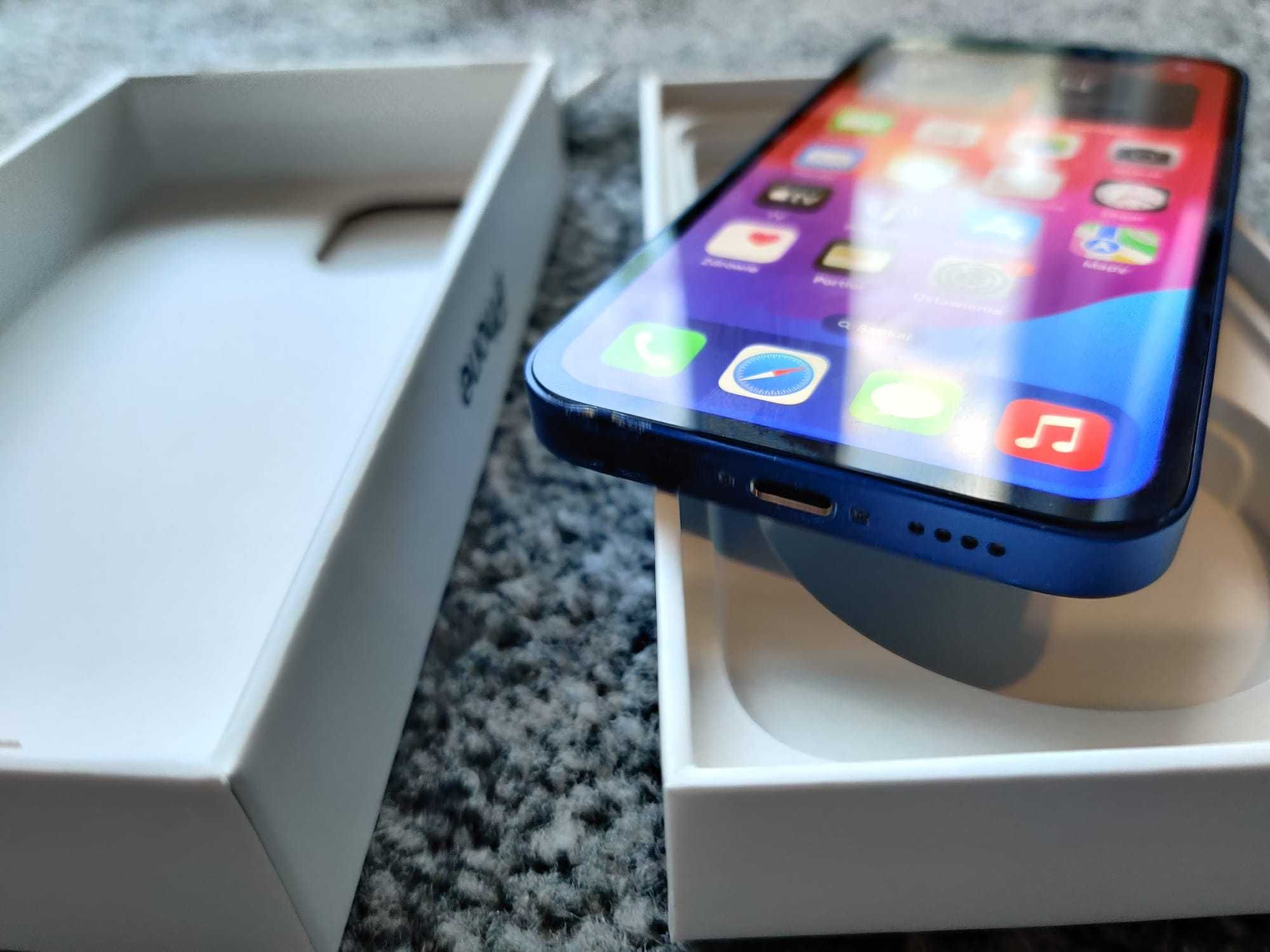 iPhone 12 Mini 64GB BLUE Pacific Niebieski Bateria 100% Gwarancja