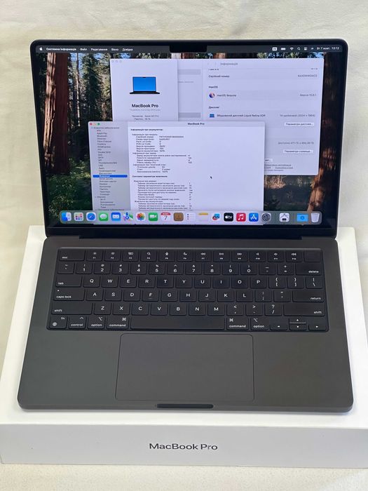 MacBook Pro 14.2”. M3 Pro, 18RAM/500Gb SSD , 50циклів -100%бат- ІДЕАЛ