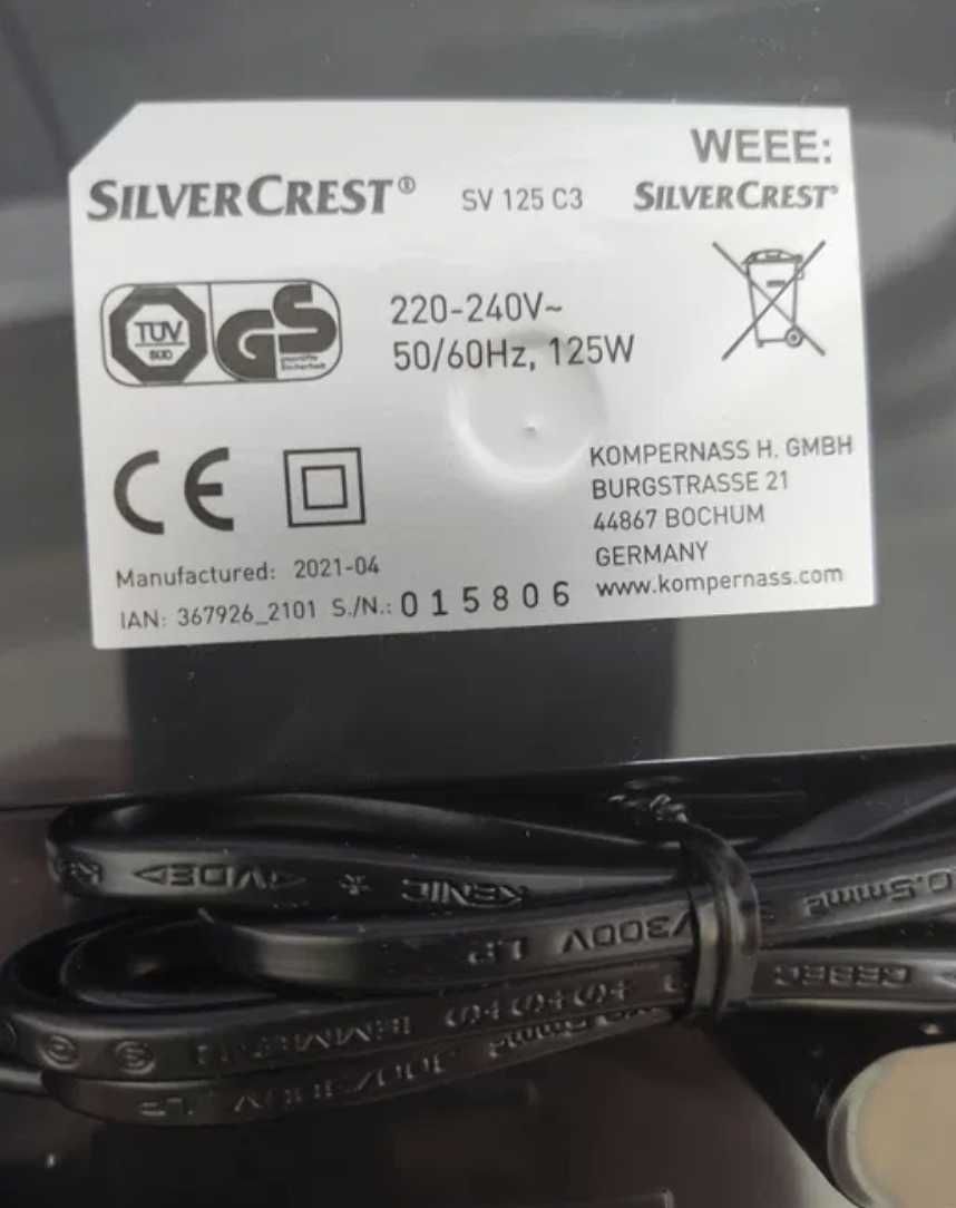 Вакууматор Silver Crest чорний новий!