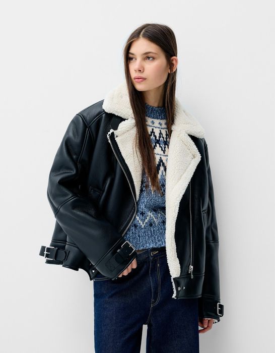 Куртка дубленка Bershka дублянка