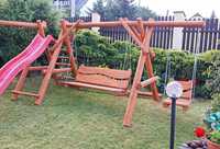 Plac zabaw dla dzieci drewniany,hustawka