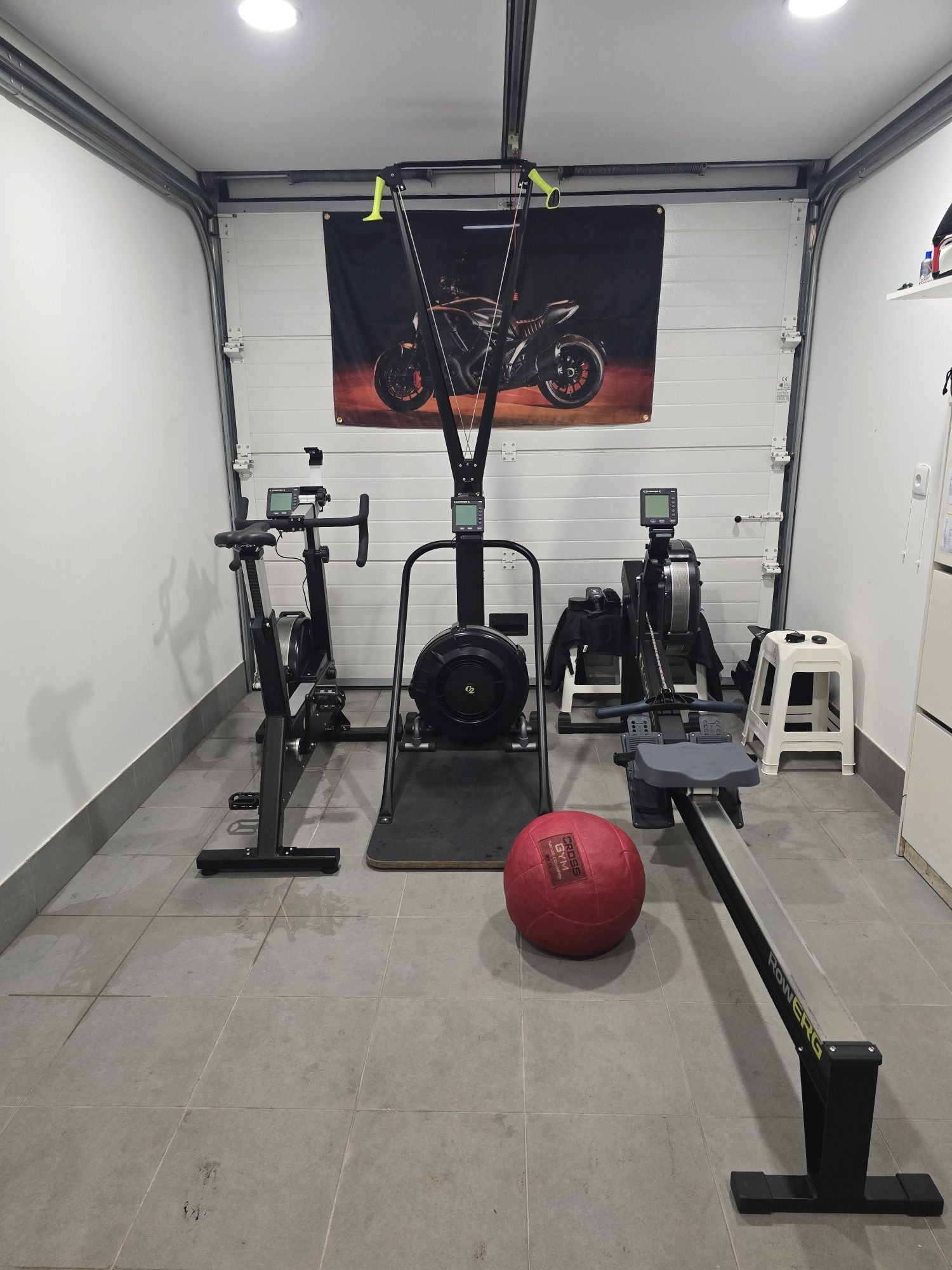 Ergometros concept-  bike erg, ski erg, ,row erg