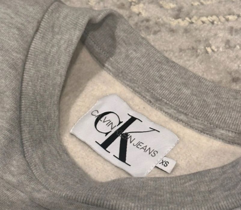 Szara bluza Calvin Klein Jeans CKJ damska - rozmiar XS