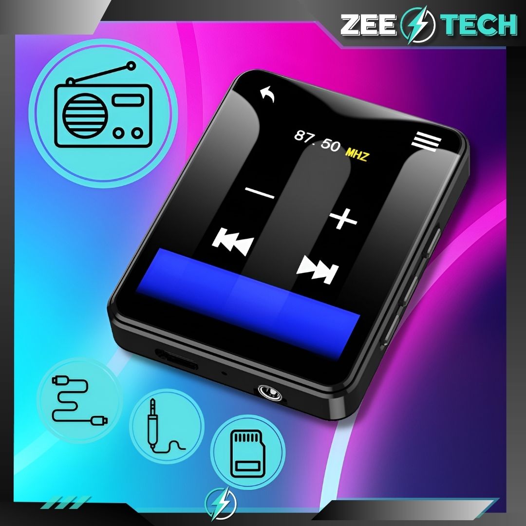 Odtwarzacz Mp3 Mp4 32Gb Bluetooth Głośnik  Radio Dyktafon Słuchawki
