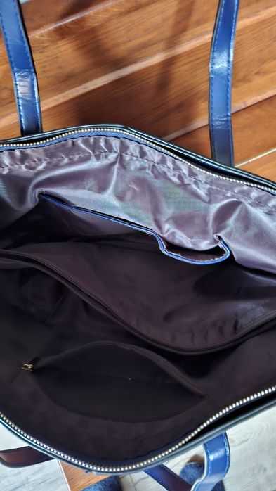 Torebka shopperka granatowa