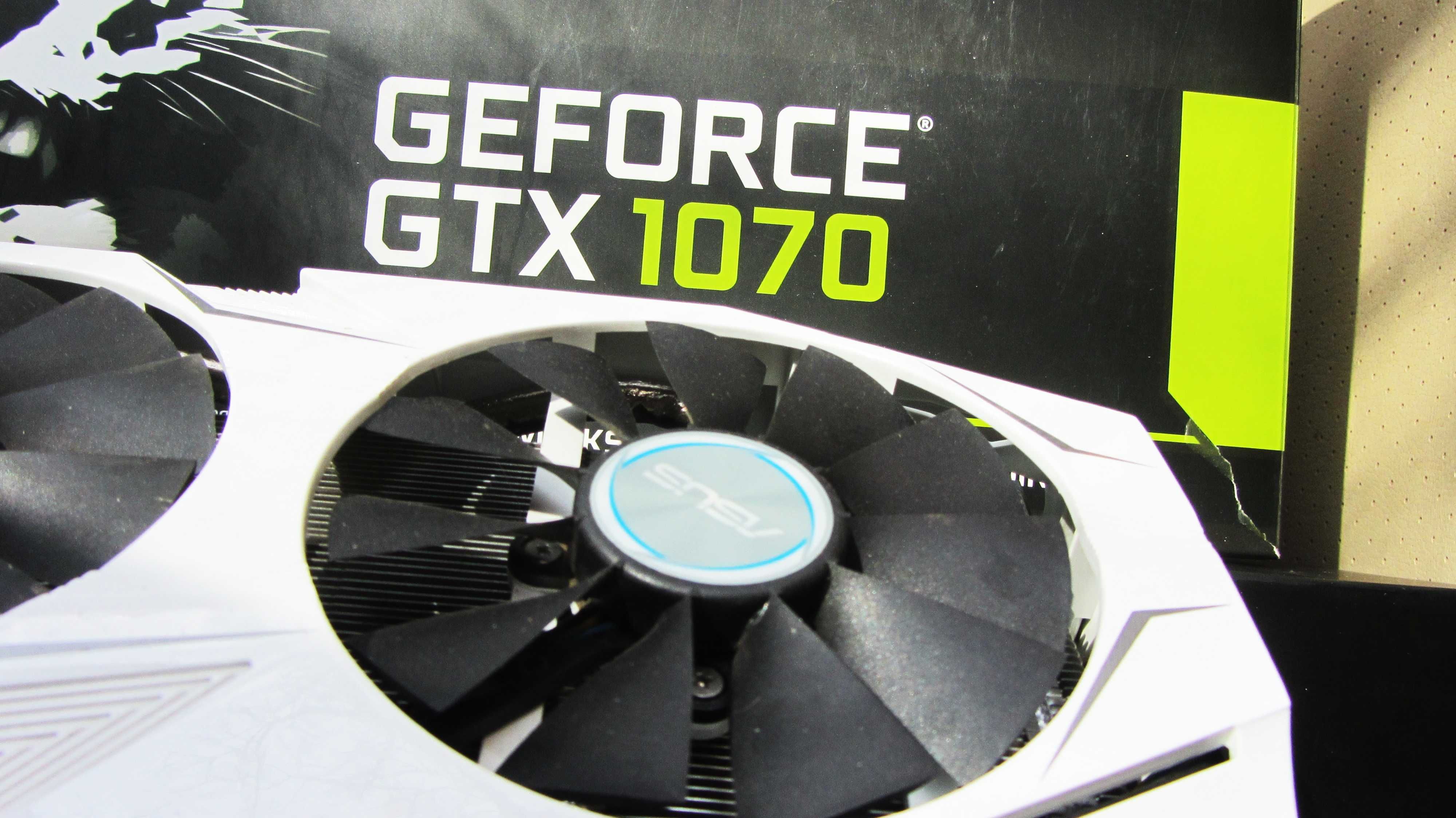 відеокарта Geforce GTX 1070 Asus Dual Arctic White 8Gb