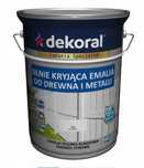 Emalia Dekoral Biała Połysk 10L. do metalu drewna