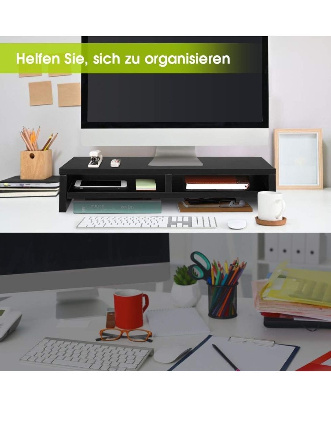 Stojak na monitor, 2-poziomowy stojak na monitor