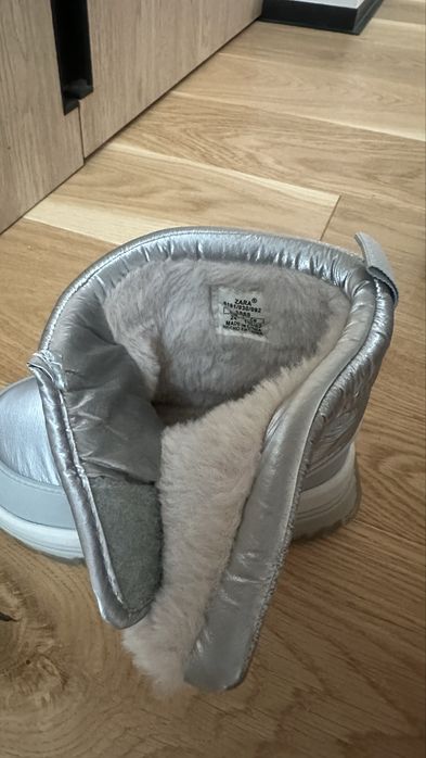 Зимові ботінки Zara 24 р сапожки дутіки ботинки сапоги