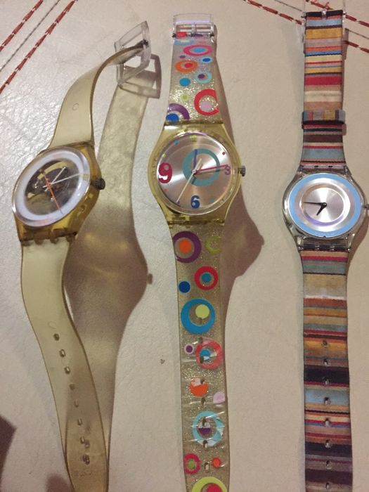 Relógios Swatch e outras marcas