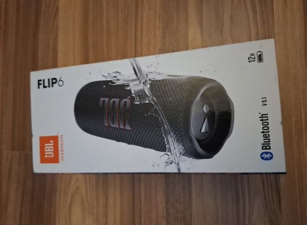 Głośnik mobilny JBL Flip 6 Czarny | Nowy | Gwarancja