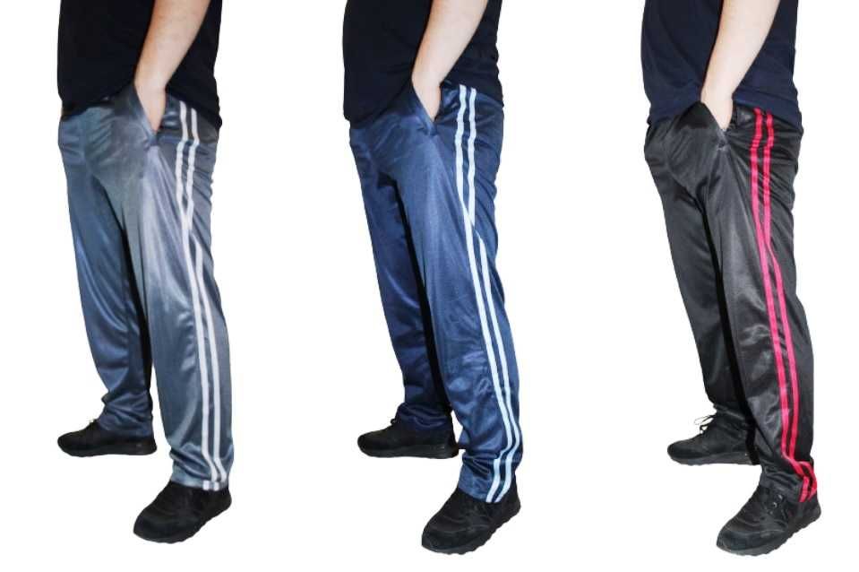 Męskie spodnie dresowe śliskie rozmiary od M do 4XL