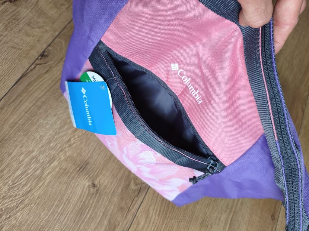 Torba Columbia termiczna lodówka 28 cm x 16 cm 30cm różowo-fioletowa