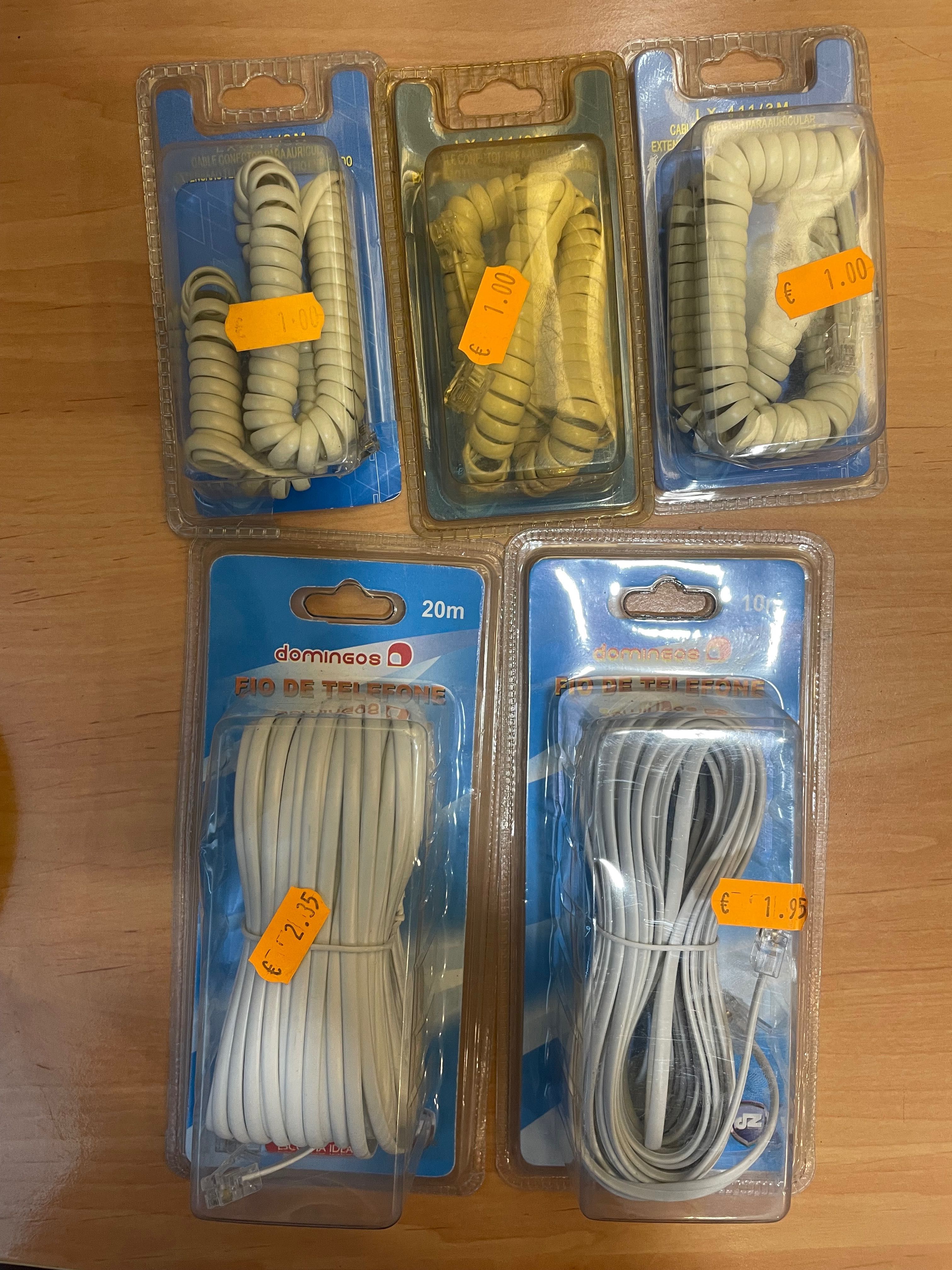 Cabos de telefone novos