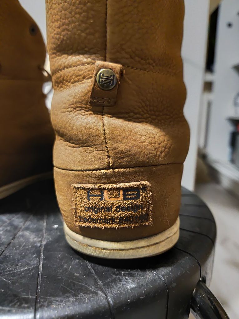 Buty śniegowce damskie skórzane Hub rozmiar 37