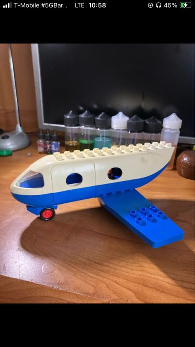 Samolot Lego Duplo: Odrzutowiec 2678:stan dobry,niekompletny