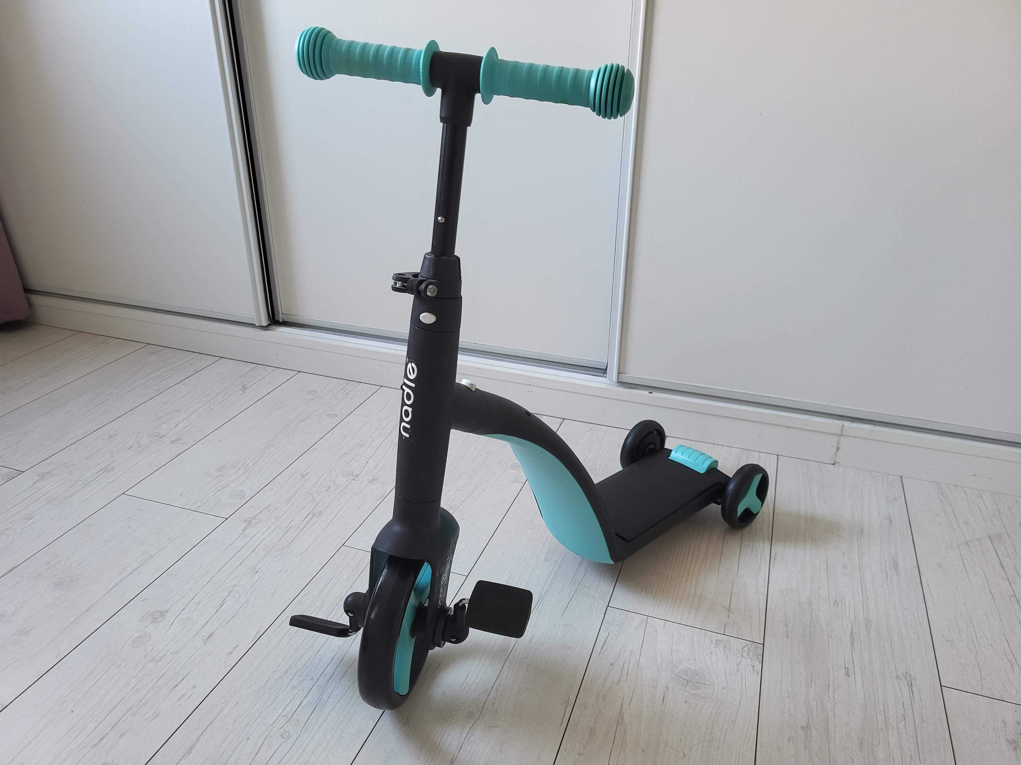 Nodle rower, hulajnoga, biegowy 3w1 jak nowy