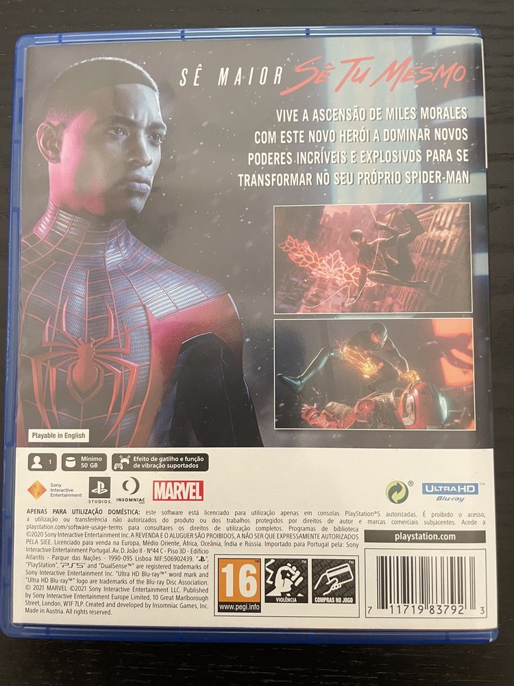 Jogo PS5 Spider-Man Miles Morales