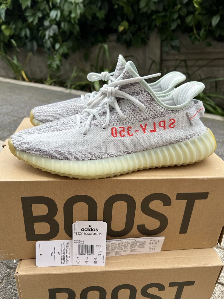 Adidas Yeezy Boost 350 V2 Blue Tint sneakersy niskie szare 46