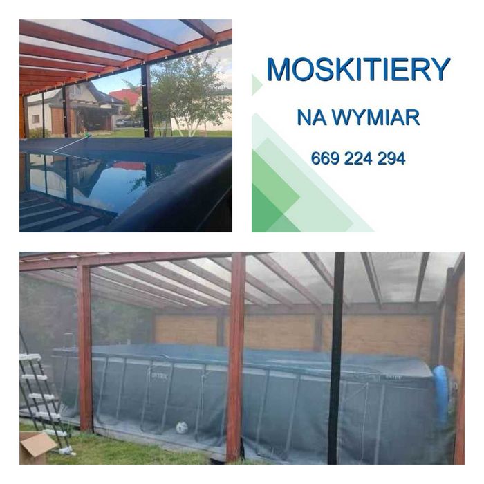 Moskitiera na taras. Moskitiera na balkon. Na altanę. Na wymiar.