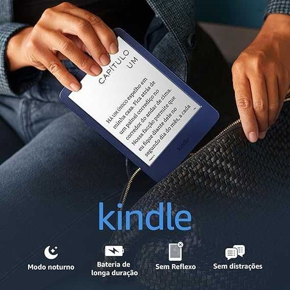 [NOVO] Leitor eBook Amazon Kindle 6" 16 GB 2022 | Preto e Azul