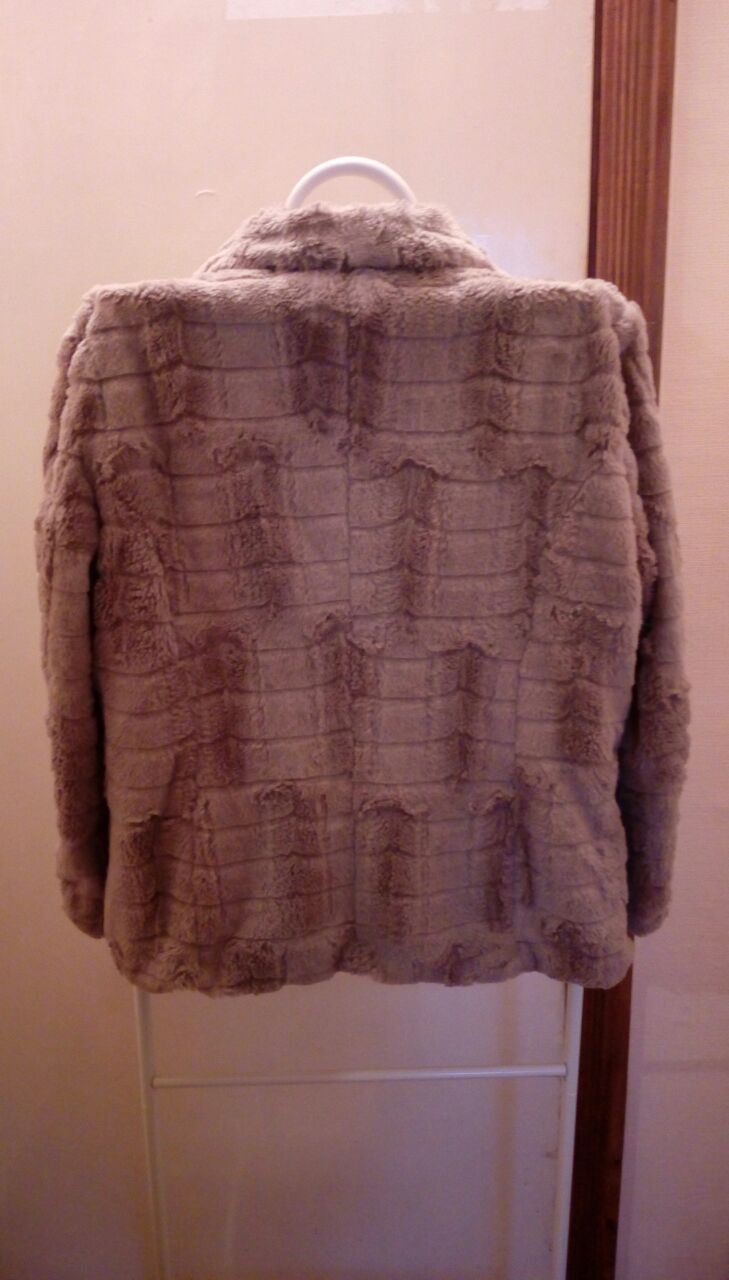 Куртка-пиджак, искусственный мех