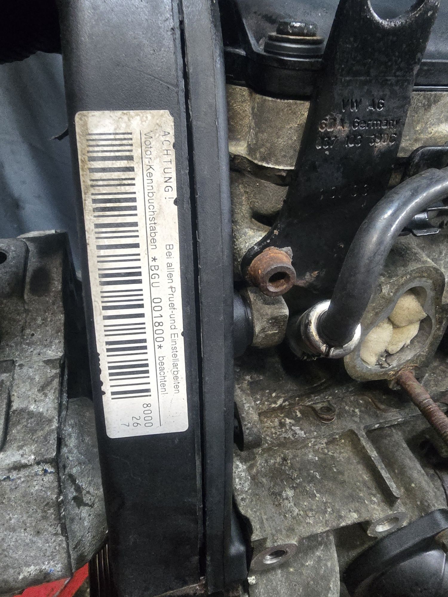 BGU 1.6MPI мотор ,двигатель VW,Skoda,audi