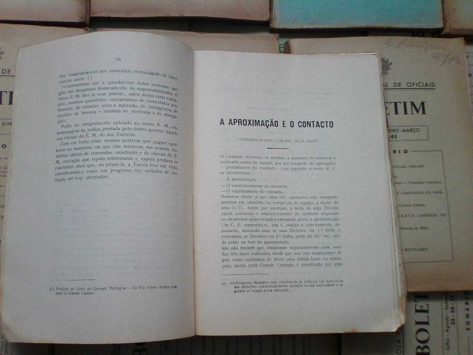 Boletim Escola Central Oficiais - Conjunto 25 volumes