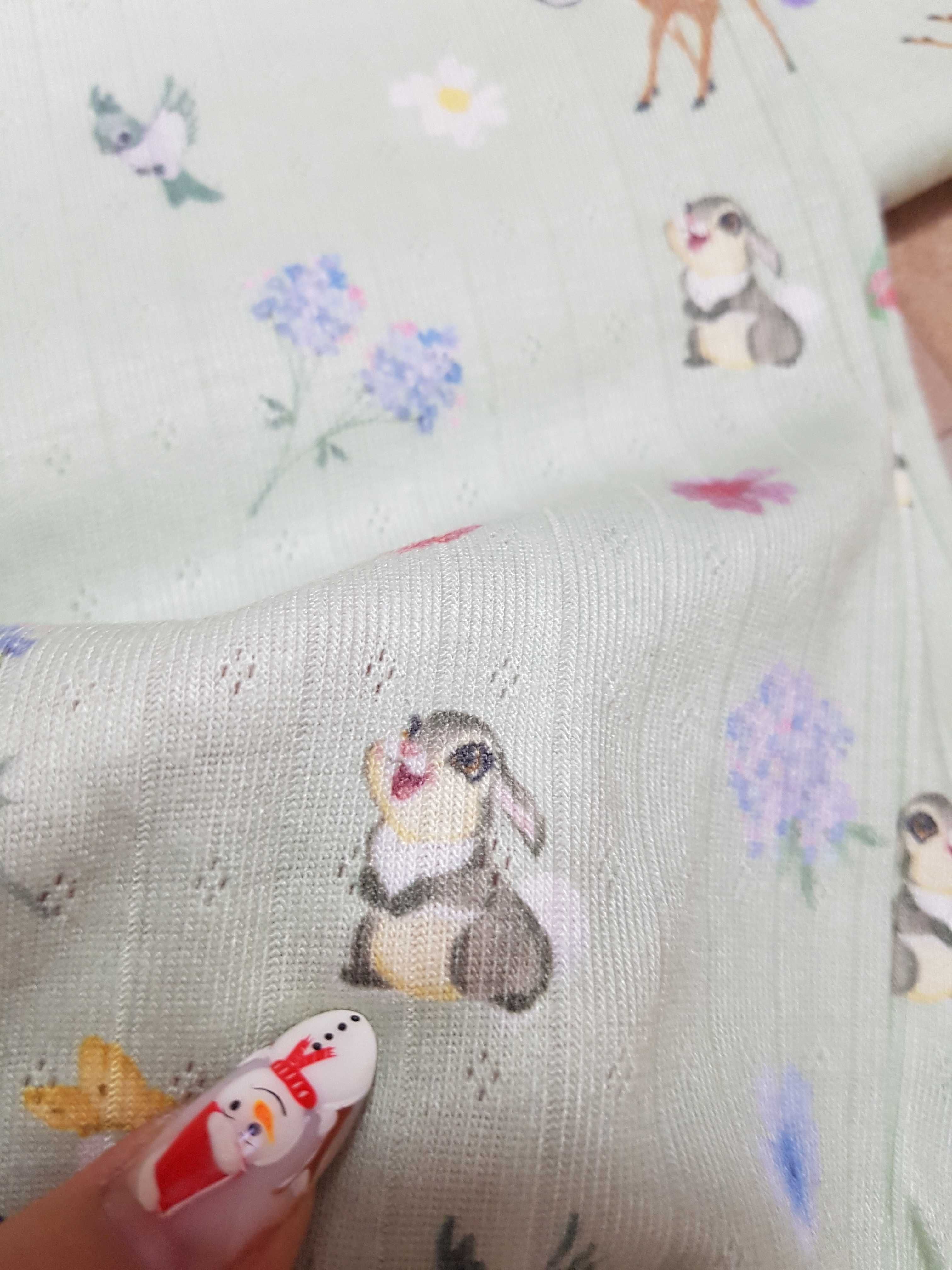 Ажурный яркий мятный комплект Бемби микрофибра, пижама Disney XL р-р