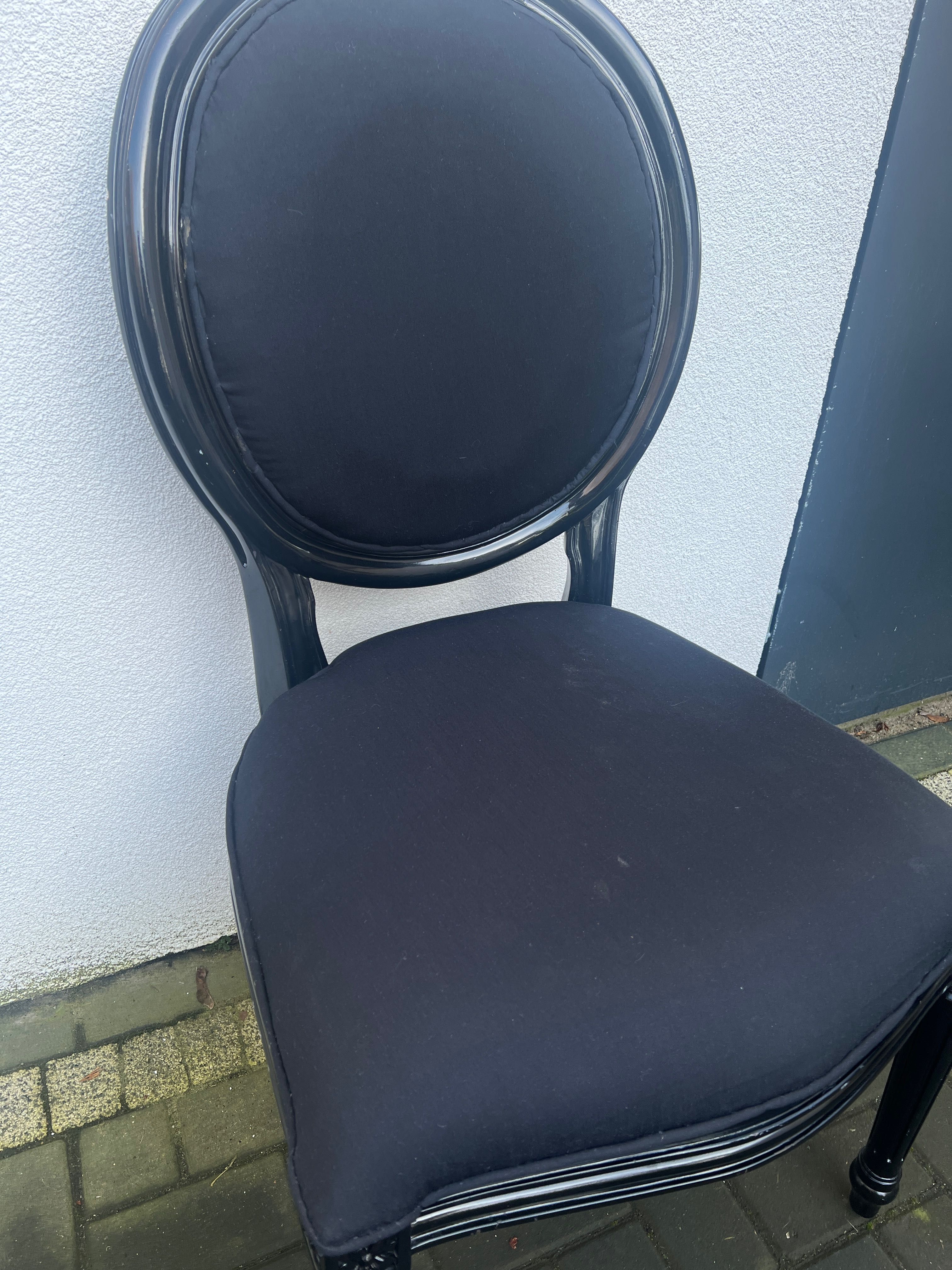 Krzesło Ludwik czarne