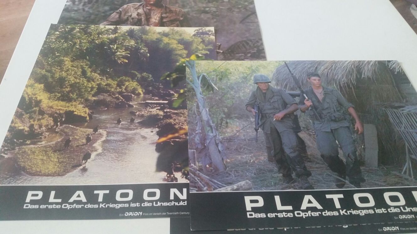 Platoon Pluton Olivier Stone lobby card