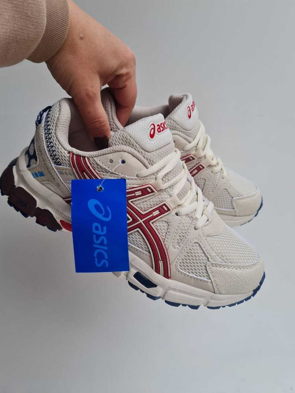 Жіночі кросівки  ASICS GEL KAHANA 8 бежевий з червоним 9012 СУПЕР