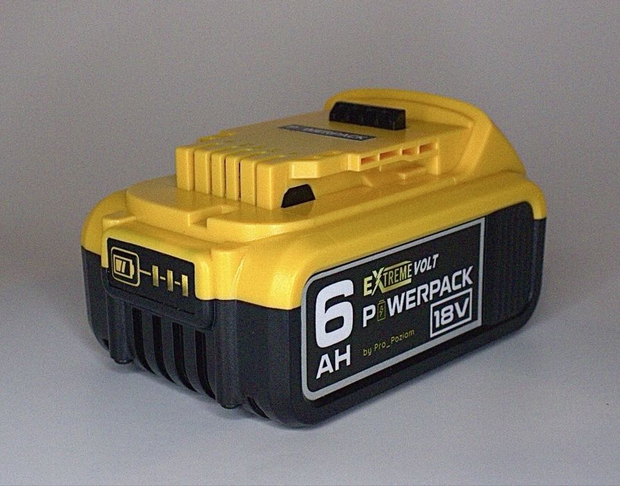 Акумулятор Dewalt PowerPack XR 18v/20v Tabless 6ah (6000mah) eXtreme