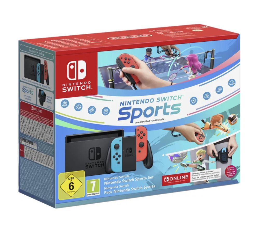 Nowa Konsola Nintendo Switch Joy-Con v2 Czerwono-niebieski Sports Set