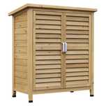 Armário de Madeira para Jardim - 87x46,5x96,5cm - Madeira Natural
