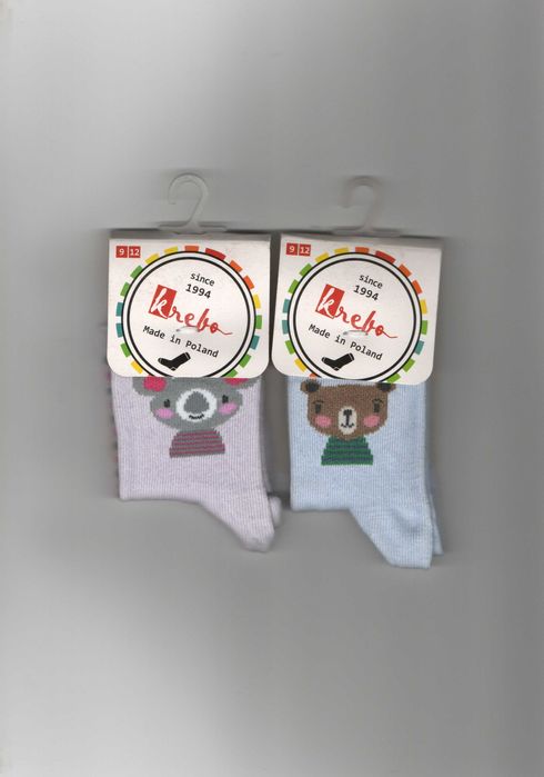 Zestaw Wielokolorowych Skarpet Niemowlęcych dziecięcych krebo 19/22