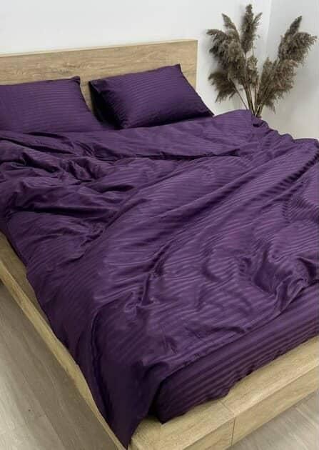 Постільний комплект. Сімейний. Страйп-сатин