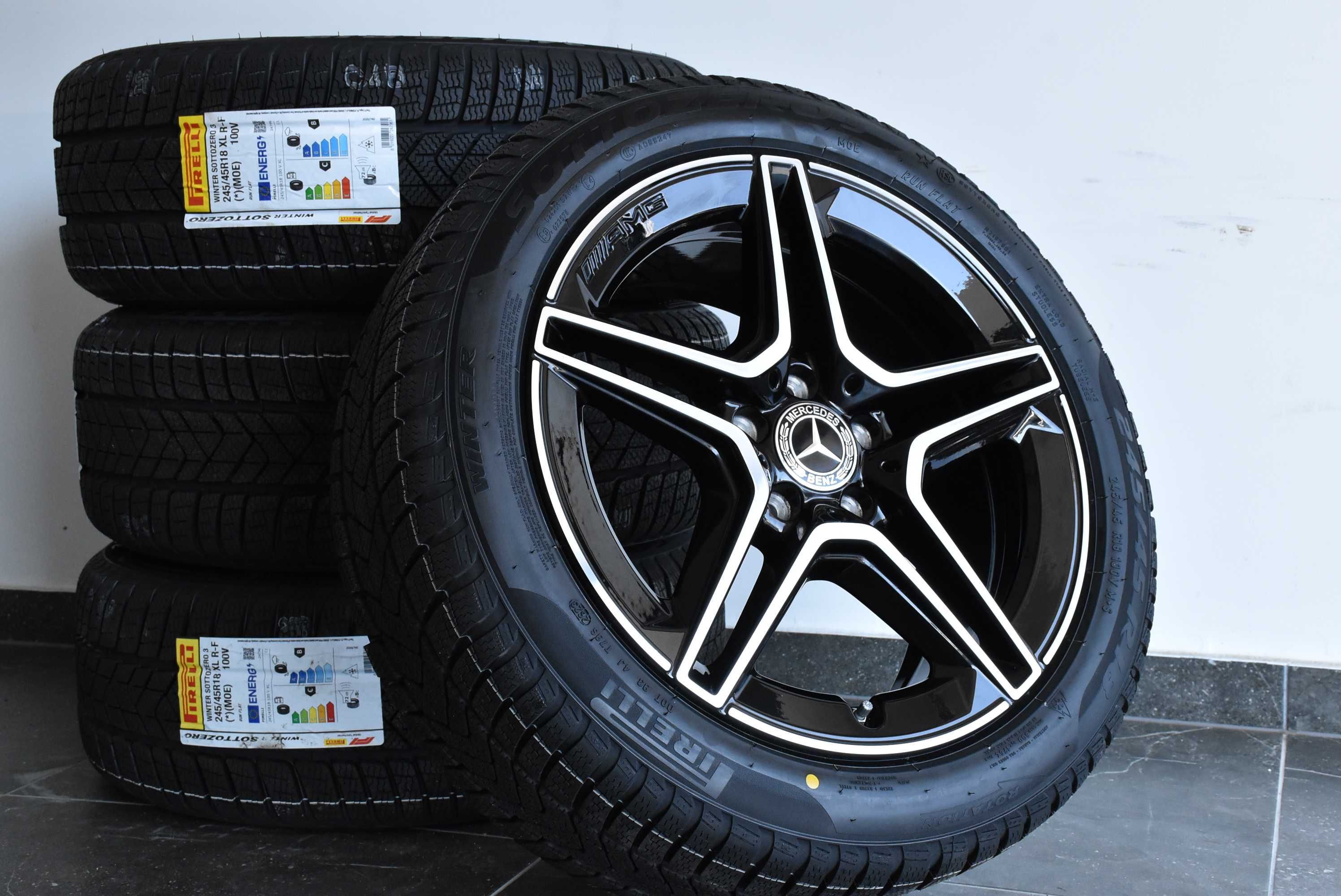 Koła OEM 18 Zima Mercedes E-Klasa W213 AM Pirelli RSC 2023 NOWE