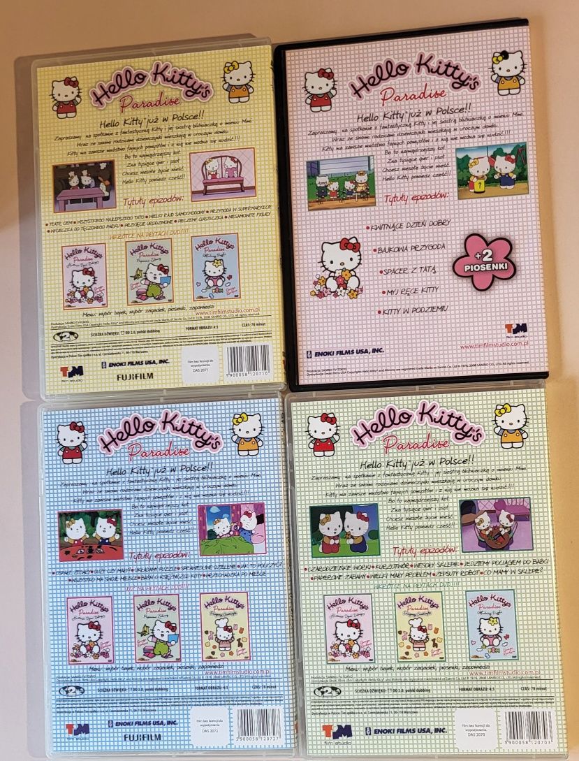 DVD Hello Kitty bajki 4 płyty z bajkami